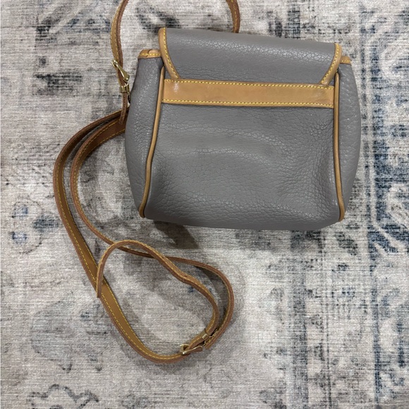 Gancio leather grey shoulder bag - Picture 2 of 3